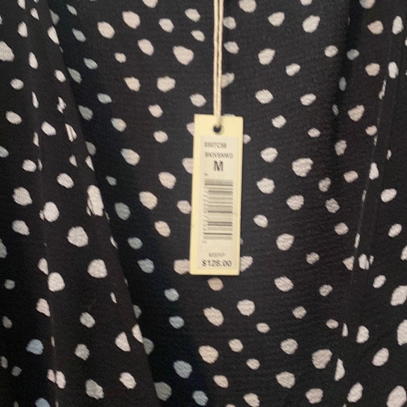 Max Studio Patterned Ruffle Wrap Midi Dress New with tags size M - Picture 2 of 16